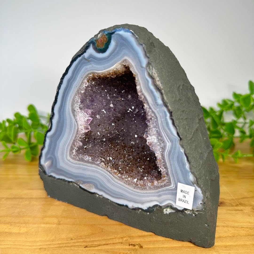 アメジストドーム 置き物 原石 約2.4kg ブラジル産 J アメジスト